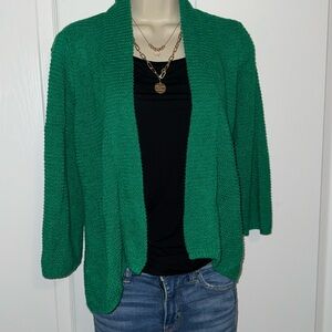 🍀 CHICOS GREEN CARDIGAN - COMFY!